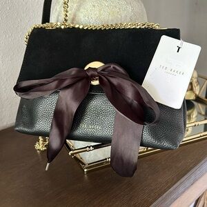 ted baker bag excellent condition black leather bag send me an offer